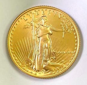 1986 US Mint $10 Gold Eagle 1/4 oz .999 Gold Coin