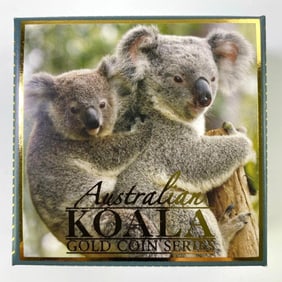2012 Australia $5 Australian Koala 1/25 oz .999 Gold Coin