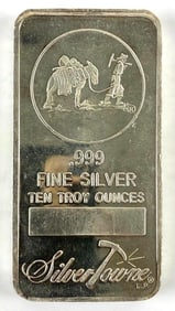 Silvertowne Prospector 10oz .999 Fine Silver Ingot/ Bar