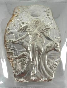 Argentina Precious Metals Goddess Mara  10oz .999 Fine Silver Ingot/ Bar