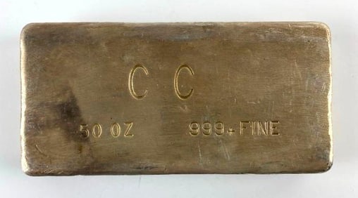 CC 50 oz .999 Silver Ingot/ Bar