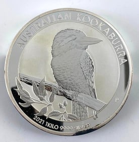 2021 Australia $30 Kookaburra KILO 32.15 oz .999 Silver Coin