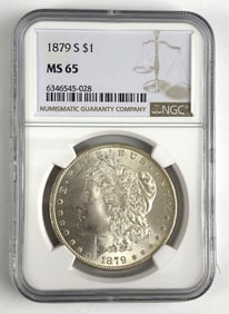 1879 S NGC Graded MS 65 US Morgan Silver Dollar