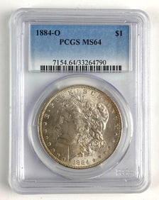 1884 O PCGS Graded MS 64 US Morgan Silver Dollar