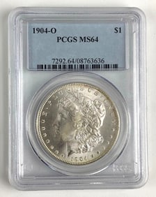 1904 O PCGS Graded MS 64 US Morgan Silver Dollar