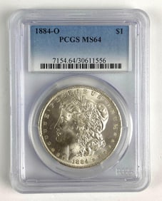 1884 O PCGS Graded MS 64 US Morgan Silver Dollar