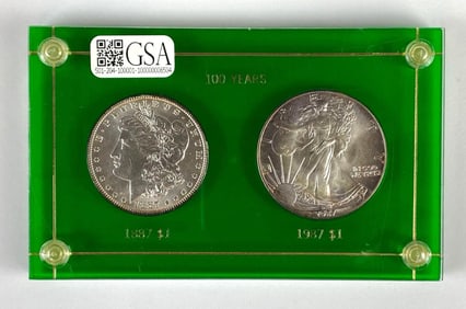 100 Years US Silver Dollar Set