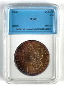 NNC Graded 1904-O US $1 Morgan Silver Dollar MS66
