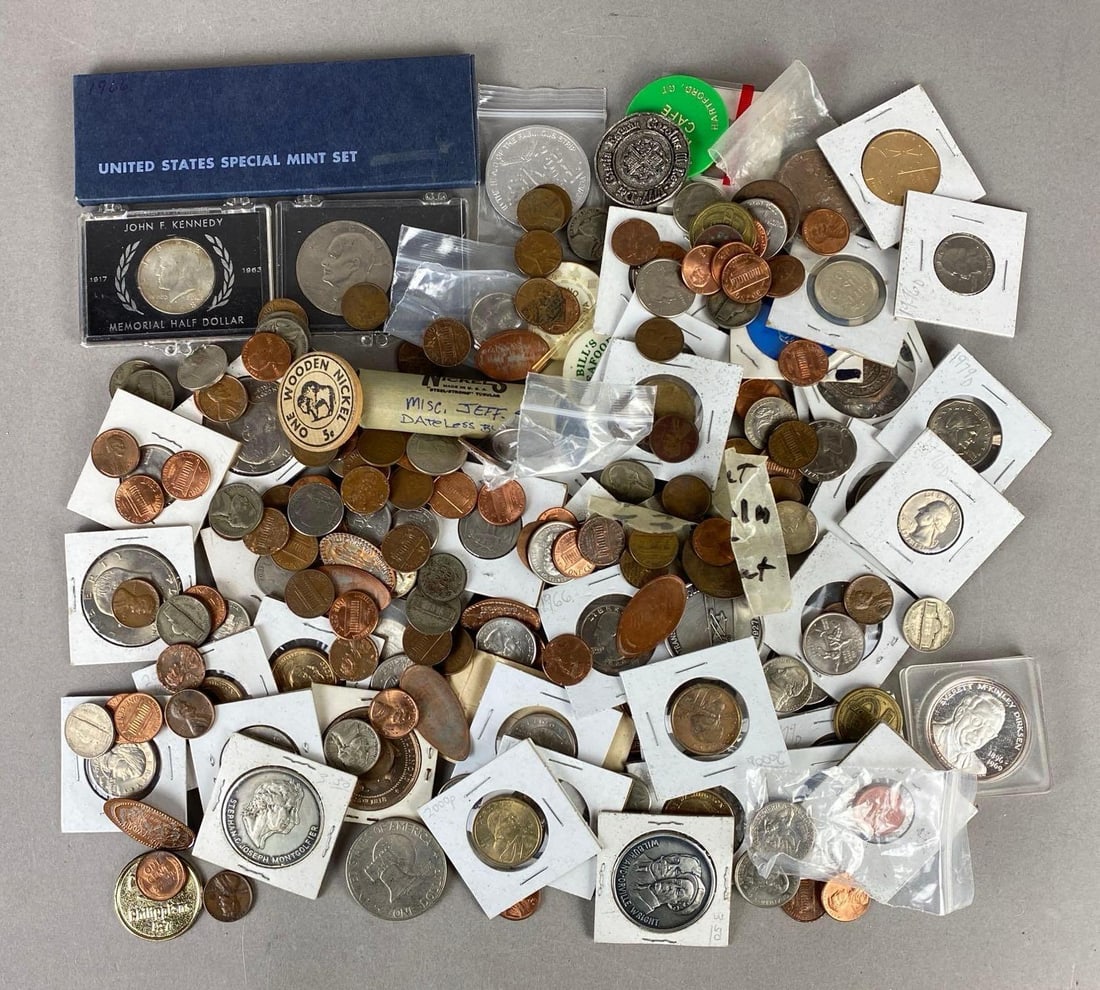 Group of Assorted US Coins and More (1 of 3)