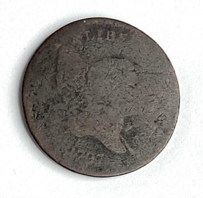 1797 US Flowing Hair Liberty Cap Half Cent