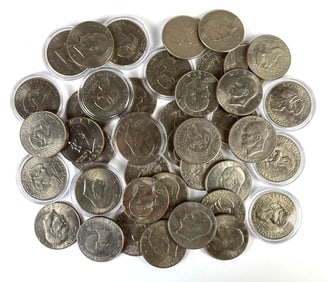 Group of 42 US $1 Eisenhower Dollars