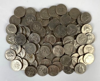 Group of 90 US Kennedy Half-Dollars