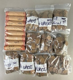 Large Group of US Lincoln Cents