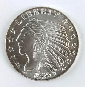 Golden State Mint Indian Head Design 1/2 oz .999 Fine Silver Round