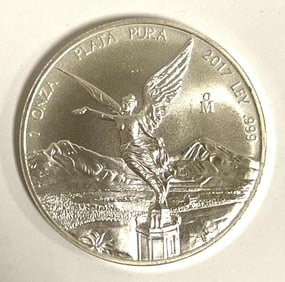 2017 Mexico Libertad 1 oz .999 Fine Silver Round