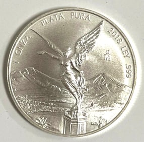 2018 Mexico Libertad 1 oz .999 Fine Silver Round