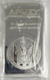 APMEX Eagle 10 oz .999 Fine Silver Ingot/ Bar