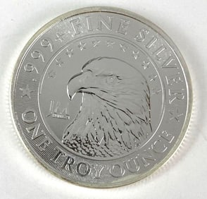 JM Bullion Eagle 1 oz .999 Fine Silver Round