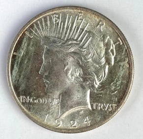 1924 US Peace Silver Dollar