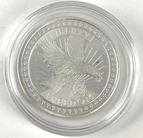 SD Bullion Liberty Freedom 1 oz .999 Fine Silver Round