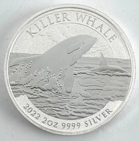 2022 Australia $2 Killer Whale 2 oz .999 Silver Coin