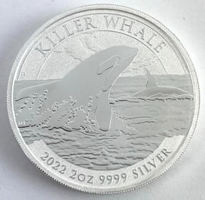 2022 Australia $2 Killer Whale 2 oz .999 Silver Coin