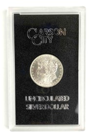 1882 US Mint Uncirculated Carson City Morgan Silver Dollar