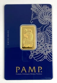 PAMP Suisse Lady Fortuna  10 Gram .9999 Fine Gold Ingot / Bar