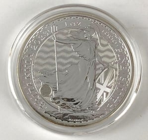 2023 Britannia 1 Oz .999 Fine Silver ?2 Coin