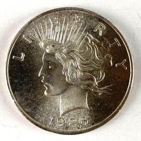 1986 Sunshine Minting Peace Silver Dollar 1 oz .999 Fine Silver Round
