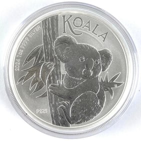 2024 Australia $1 Koala 1 oz .999 Silver Coin