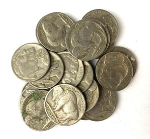Group of 20 Buffalo Nickels