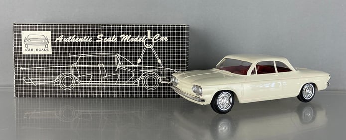 1963 Chevy Corvair Hardtop Ermine White Dealership Promo  Car