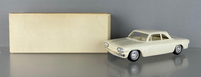 1962 Chevy Corvair Sedan White Dealership Promo  Car