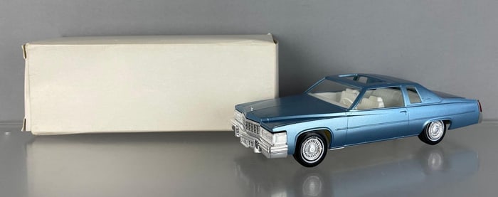 1977 Cadillac DeVille Cerulean Blue Dealership Promo  Car