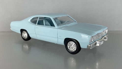 1973 Plymouth Duster Light Blue Dealership Promo Car