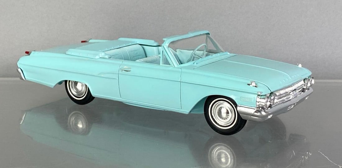 1962 Mercury Monterey Sky Blue Convertible Dealership Promo Car: Coaster, matching interior