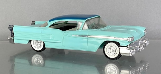 1958 Jo-Han Oldsmobile Turquoise Friction Dealership Promo Car