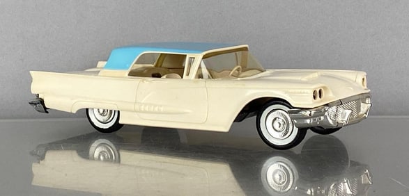 1958 Ford Thunderbird Beige/Light Blue Dealership Promo Car