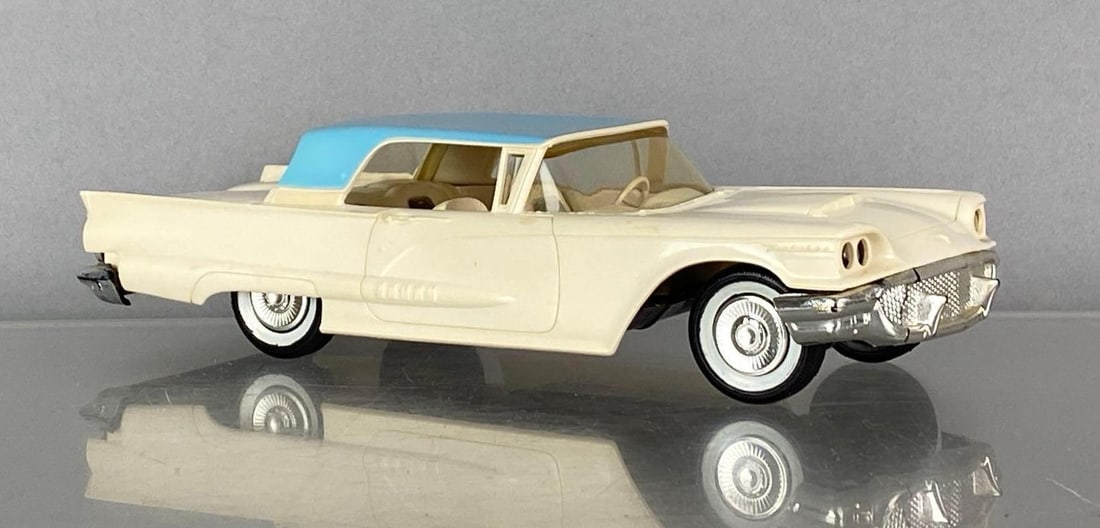 1958 Ford Thunderbird Beige/Light Blue Dealership Promo Car (1 of 7)