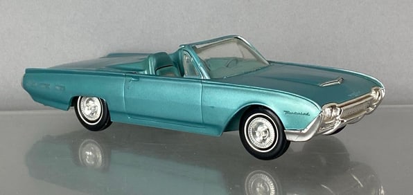 1962 Ford Thunderbird Convertible Aqua Friction Dealership Promo Car