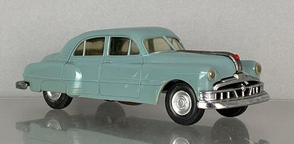 1952 AMT Pontiac Chieftain Blue Wind-Up Dealership Promo Car