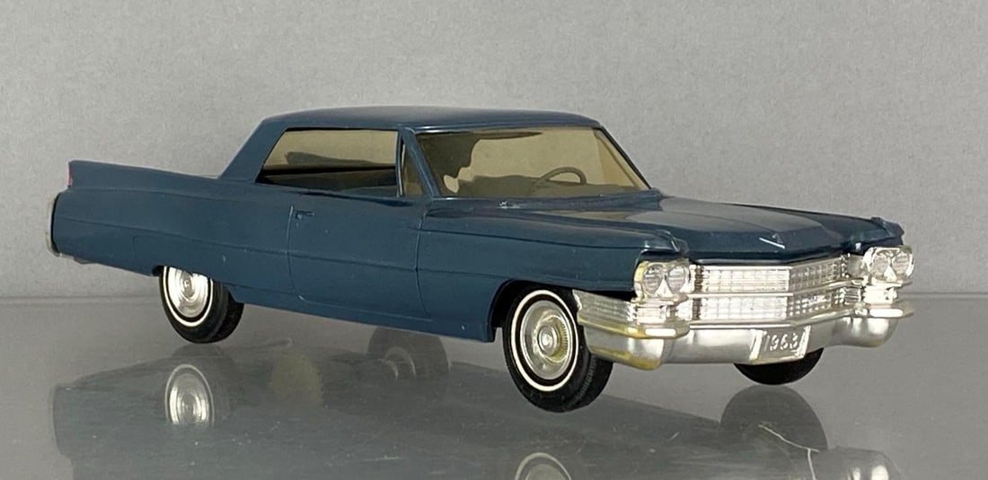 1963 Jo-Han Cadillac DeVille Steel Blue Fricition Dealership Promo Car (1 of 7)