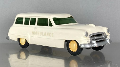 1954 Plymouth Station Wagon Ambulance Friction Dealership Promo Car
