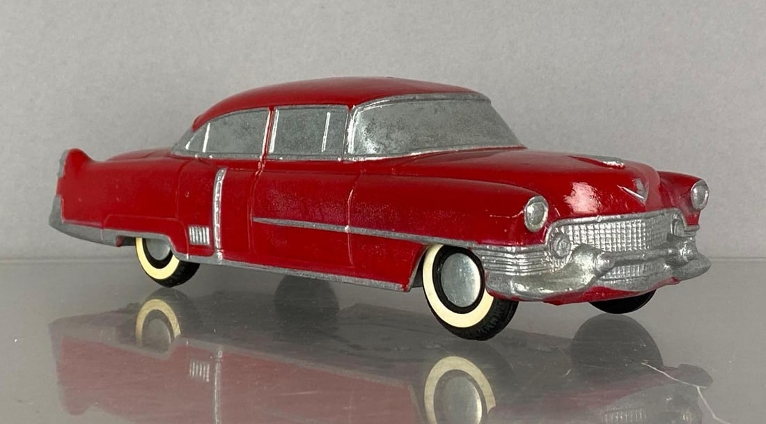 1954 Cadillac Sedan Cast Iron Coin Bank Dealership Promo Car: Coaster
