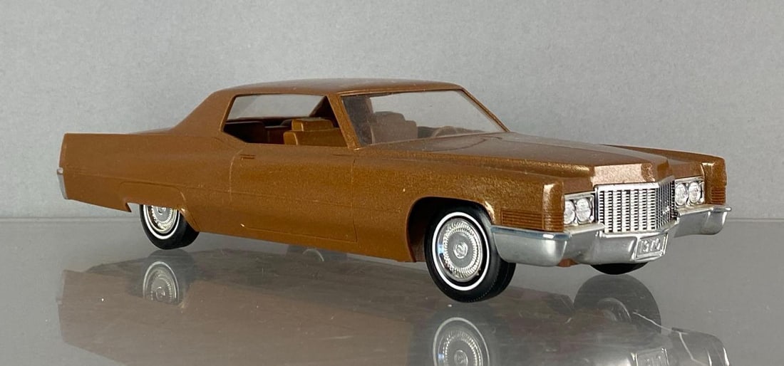 1979 Jo-Han Cadillac Coupe DeVille Copper Dealership Promo Car: coaster, matching interior