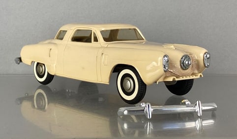 1958 Studebaker Champion Deluxe White Wind-Up Dealership Promo Car