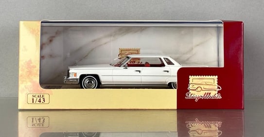 Stamp Models 1976 Cadillac Sedan DeVille White