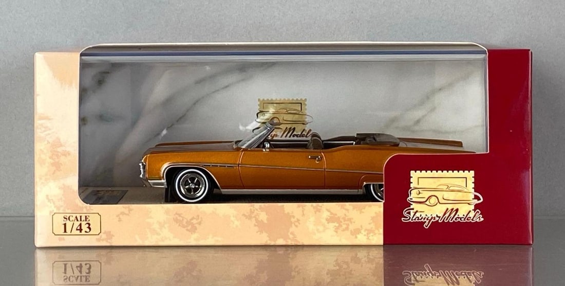 Stamp Models LE 1970 Buick Electra 225 Convertible Gold Metallic (1 of 3)