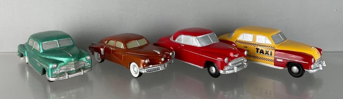 Group of 3 1940s / 50s Dealership Promo Car Banks